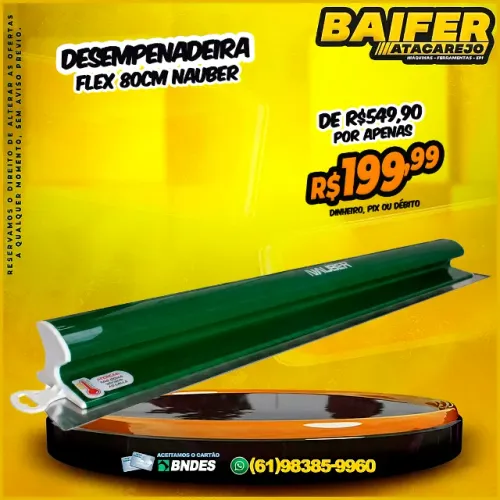 Desempenadeira Flex 80cm Nauber