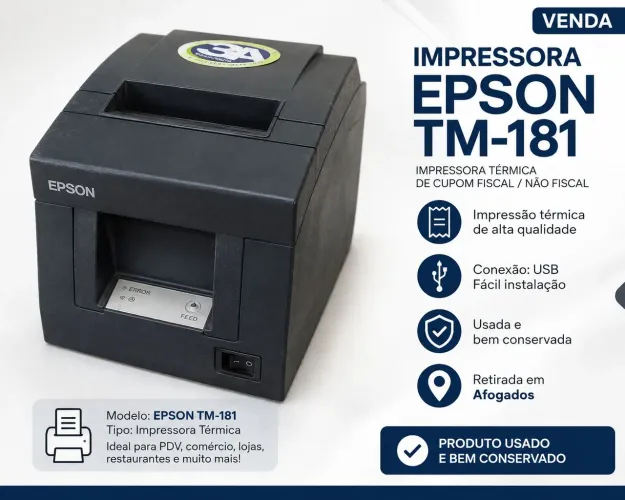 Impressora de Cupom fiscal Epson 181