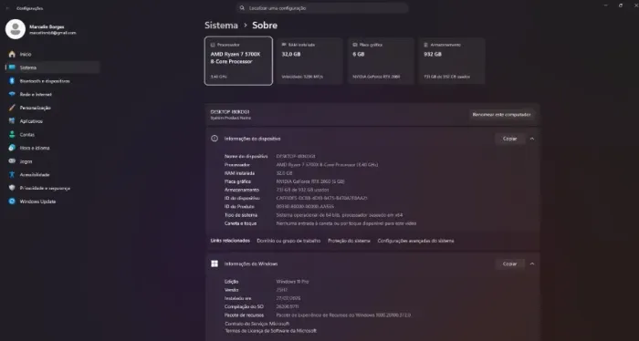 PC GAMER COMPLETO À VENDA ? RYZEN 7 + RTX 2060