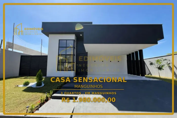 Manguinhos: Casa Linear com Ambientes Funcionais e Ventilados