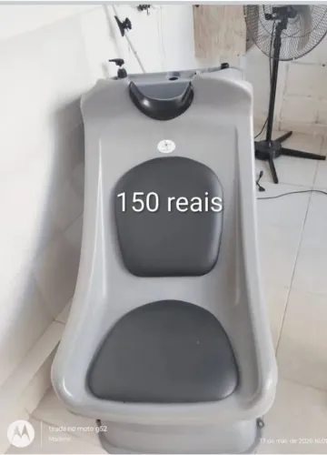 Lavatorio de salão de cabeleireiro com motor