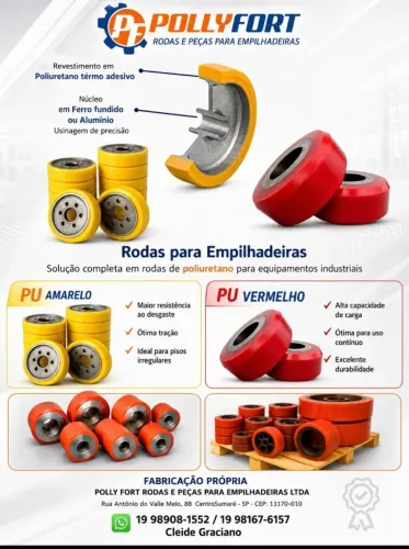 Rodas e revestimento para empilhadeira