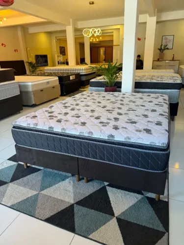 Cama box Queen Size PROBEL SEMINOVA TOP - entrego! 