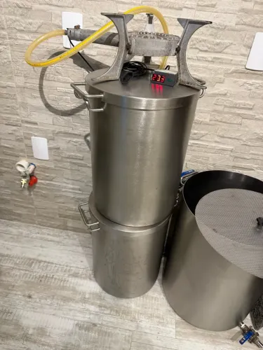 Kit cerveja artesanal 100% inox 40/50 Litros