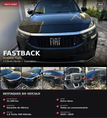 Fiat Fastback Audace 200 TB AUT (hibrído) 2025