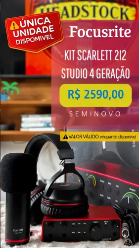 FOCUSRITE SCARLETT 2i2 STUDIO 4ª GERAÇÃO