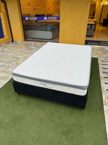 Colchão de Casal com cama box SEMINOVO - Entrego!