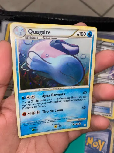 Carta Quagsire Foil 9/123, ano 2011.