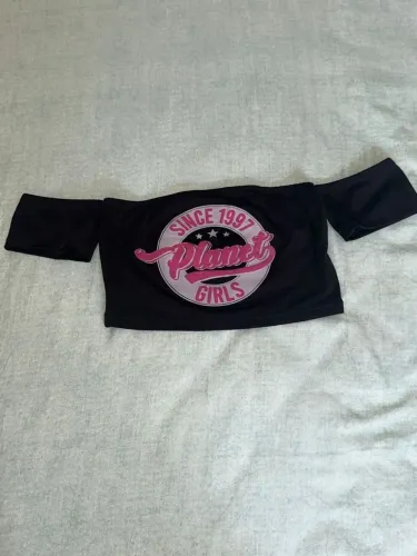 Cropped Planet Girls preto PP