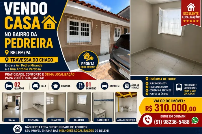 Linda casa na pedreira