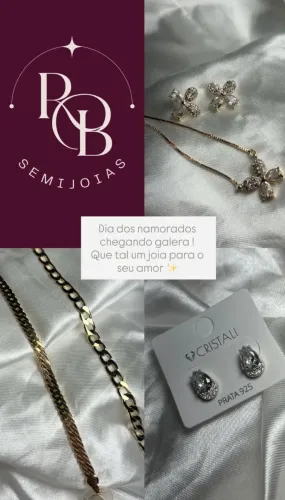 Semi joias cristali 