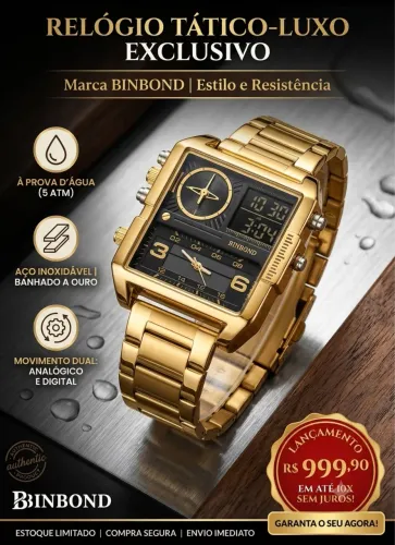 Relogio Banhado Ouro