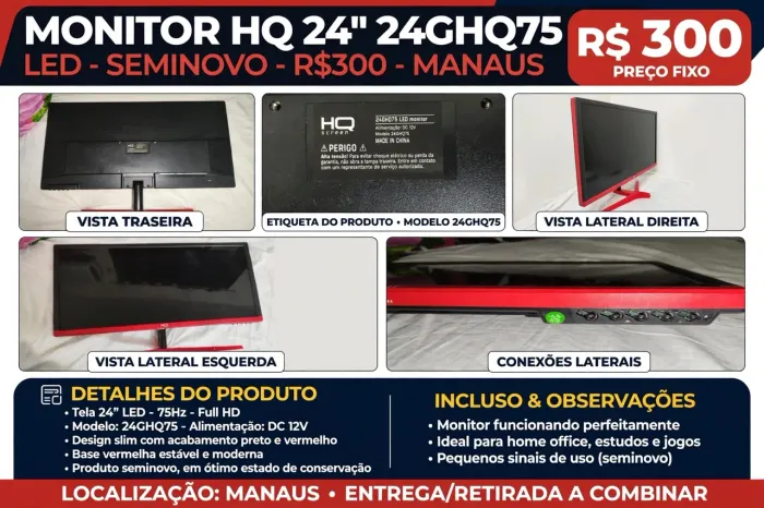 VENDO MONITOR DE 27 POLEGADAS