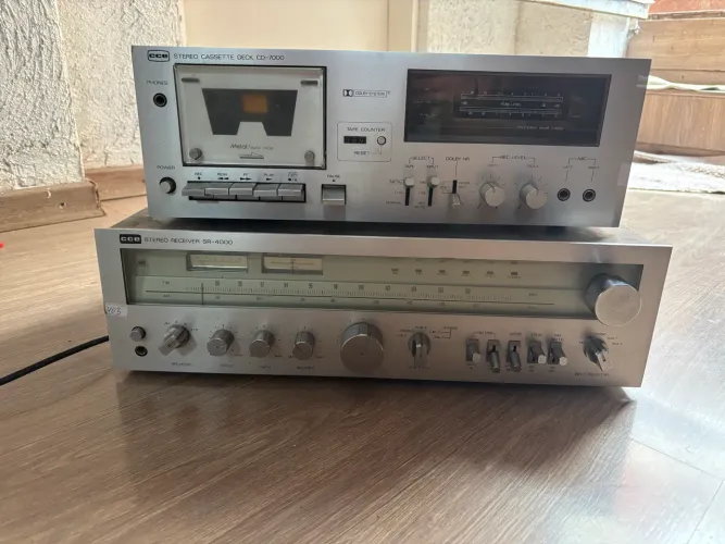 Receiver CCE SR4000 + Tape Deck CCE CD7000