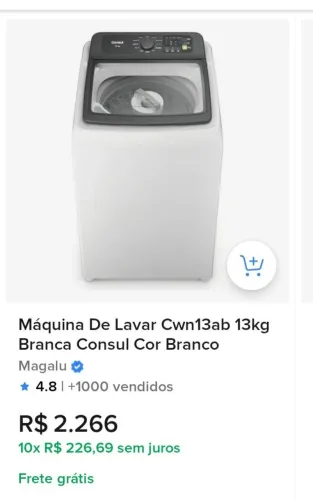 Venda maquina se lavar