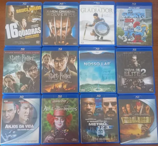 Lote de filmes em Blu-ray (dublados)