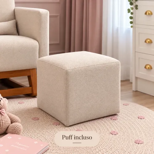 Poltrona de Amamentação Lilibee Nord + Puff