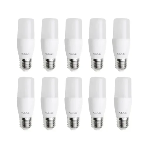 kit 10 lâmpadas led 8w 6500k bivolt opus