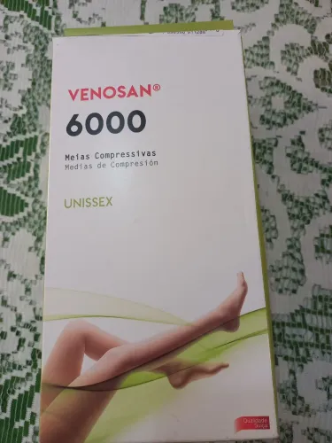 Meias Compressivas Venosan 6000 Unissex tamanho M e G 3/4