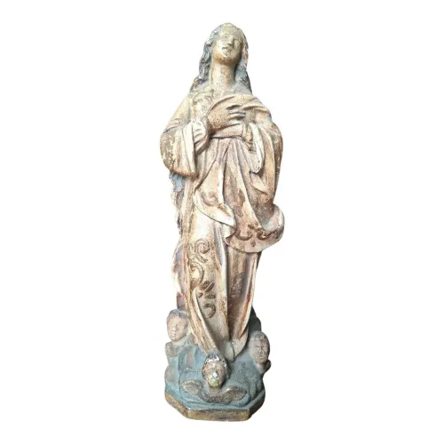 Antiga Estatueta Nossa Senhora da Conceição 20x7.