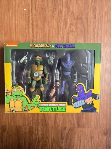 Michelangelo Vs Foot Soldier Neca Original