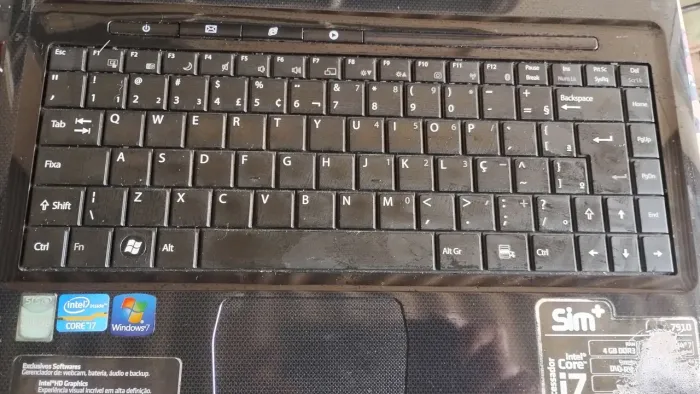 Notebook pra retirar peça 