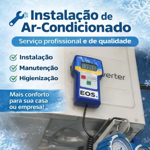 Instalação retirada higienizacao ar condicionado