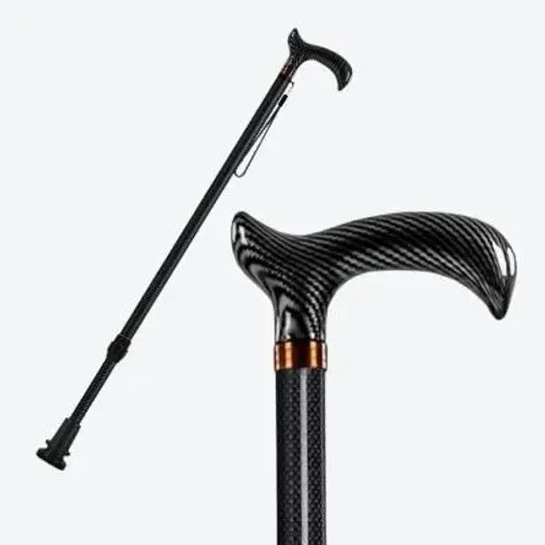 Bengala de Fibra de Carbono ultraleve e regulável