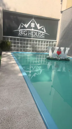 salão de festa com piscina na Penha
