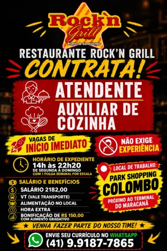 Atendente / Auxiliar de cozinha