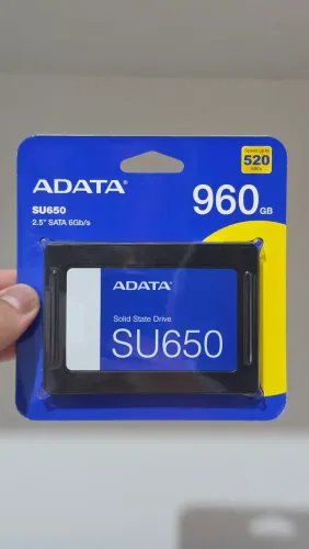 SSD 1TB SATA 3 (960GB) 3D NAND Adata SU650 Lacrado com 3 anos de garantia