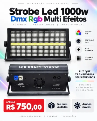 ILUMINAÇÃO STROBE CRAZY