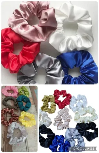 Xuxinhas de cabelo em cetim