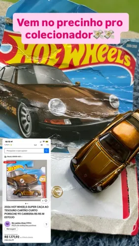 miniatura Hot Wheels Porsche 911 Super Treasure Hunt (STH)