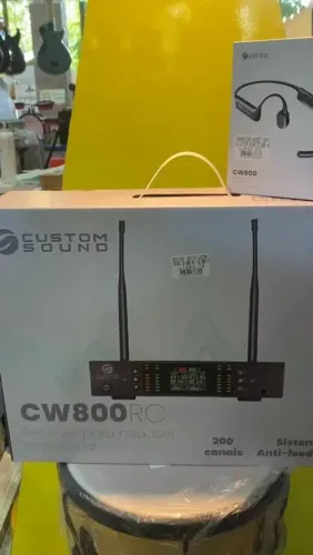 Microfone Sem Fio Headset CW800 Supressão de Microfonia Novos