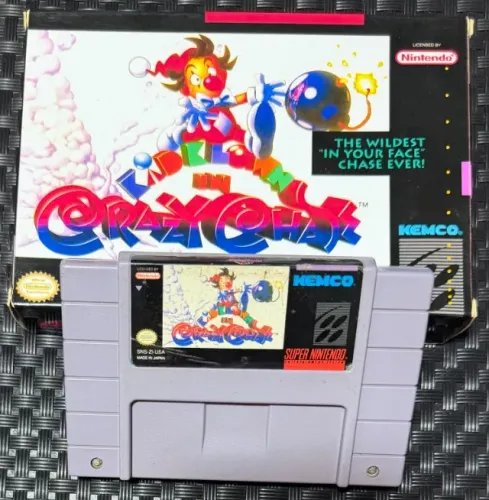 Kid Klown in Crazy Chase Original SNES Super Nintendo
