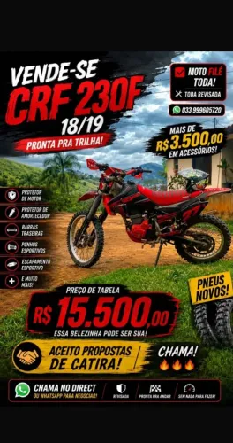 CRF 230f conservada e equipada !!!