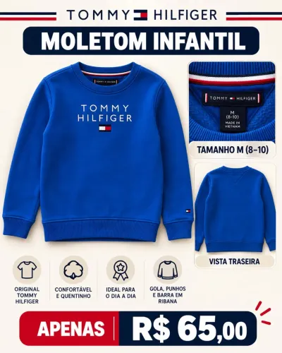 MOLETOM INFANTIL TOMMY HILFIGER