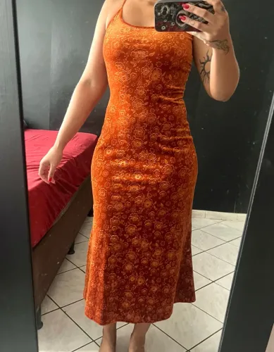 Vestido veludo novo