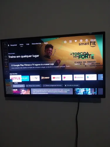 Smart TV 32 Polegadas Vizzion Android LED HD DLED Wi-Fi HDMI USB