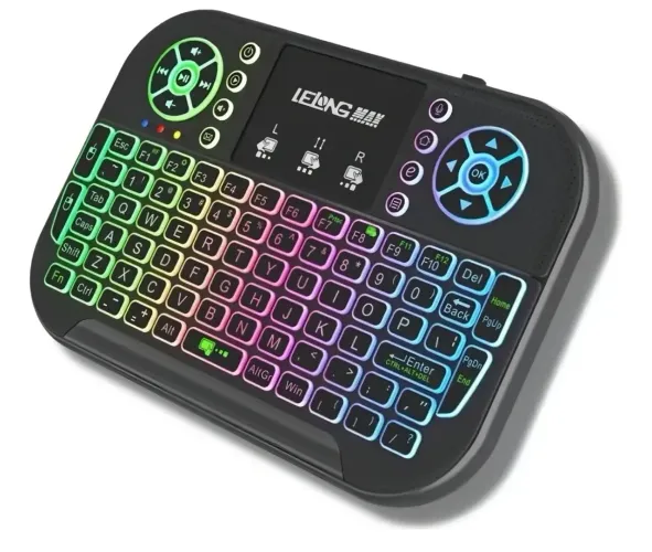 Teclado e Mouse Gamer Sem Fio Lehmox Ley-183 Azul e Preto Bluetooth