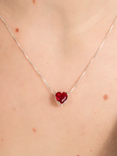Conjunto brinco e colar de Prata 925