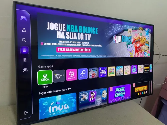 TELÃO SMART LG 4K COM JOGOS 43 POLEGADAS 