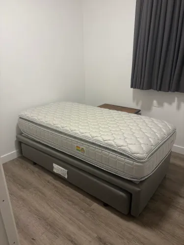 CAMA BOX COM AUXILIAR CONJUGADA COM MOLA + COLCHÃO PILLOW TOP DUPLO