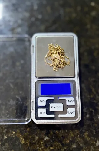 Corrente de ouro cartier 