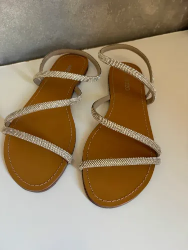 Rasteira strass Arezzo