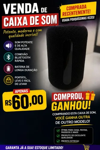 Caixa de som compre uma leve outraa