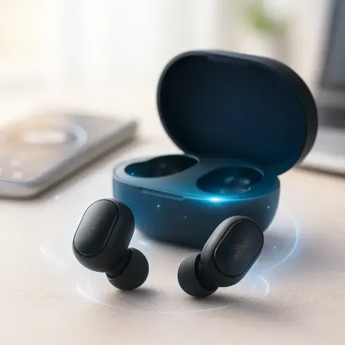 Fone de Ouvido Bluetooth TWS Sem Fio Preto (Novo/Lacrado)