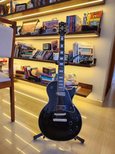 VENDO EPIPHONE LES PAUL CUSTOM PRO COM EMG ATIVO 