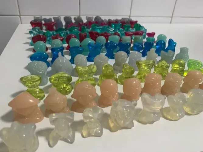 Lote com 120 geloucos e gelocósmicos coleção antigo coca cola vintage colecionável